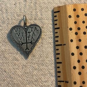 Erica Molinari Sterling Silver Heart Charm